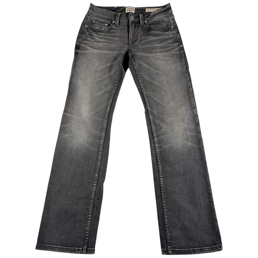 Moonshine Spirit 120 Proof Slim Straight Jeans Mens 29x32 Gray Denim Western